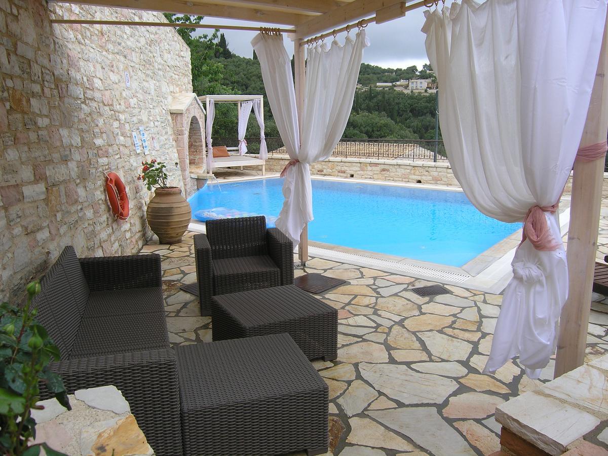 Traditional Stone Villa Olympia Viggla Exterior foto